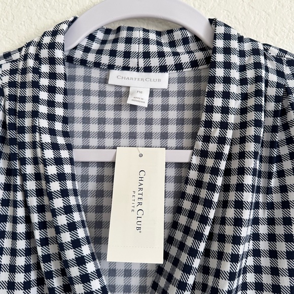 Charter Club V-Neck Blouse Size Petite Medium - Picture 4 of 6